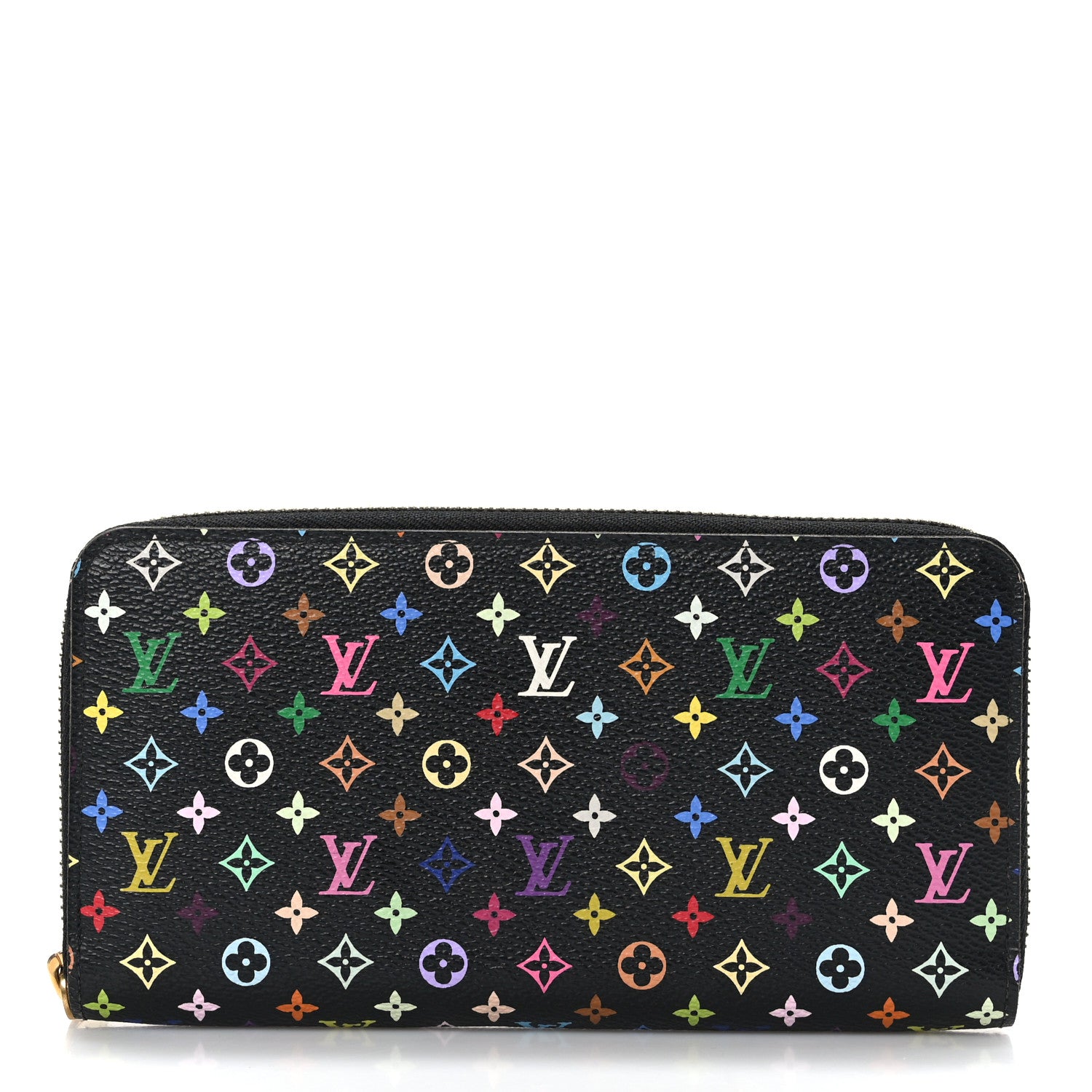 Louis Vuitton Monogram Multicolor Zippy Wallet Black Pistachio 1 of 6