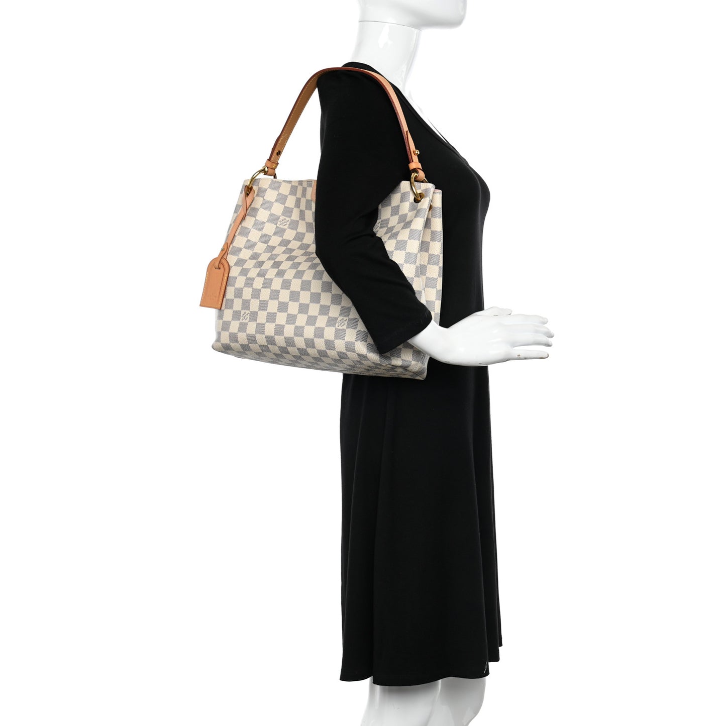 Damier Azur Graceful PM Rose Ballerine
