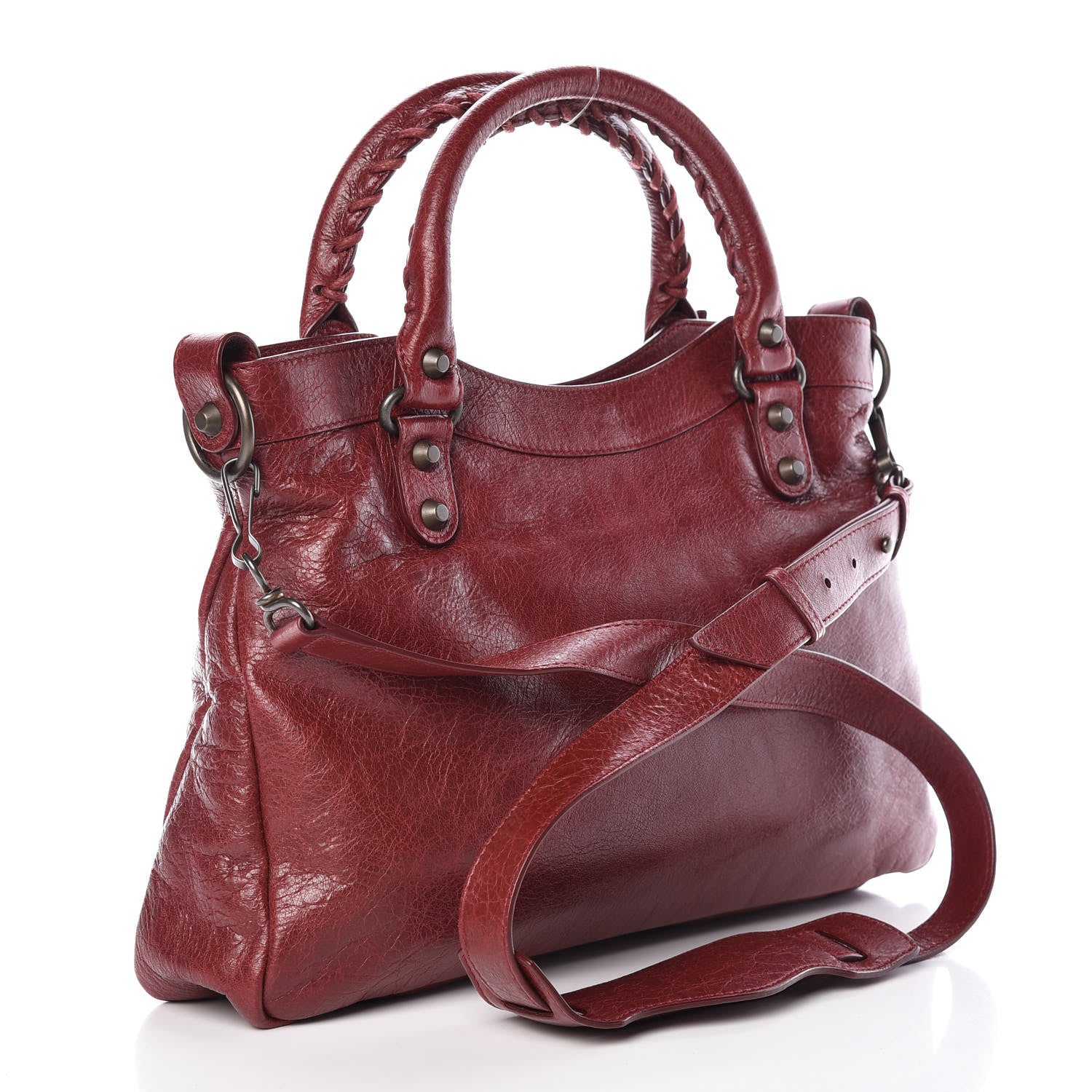 Balenciaga Agneau Classic Hardware Town Rouge Cerise 3 of 11