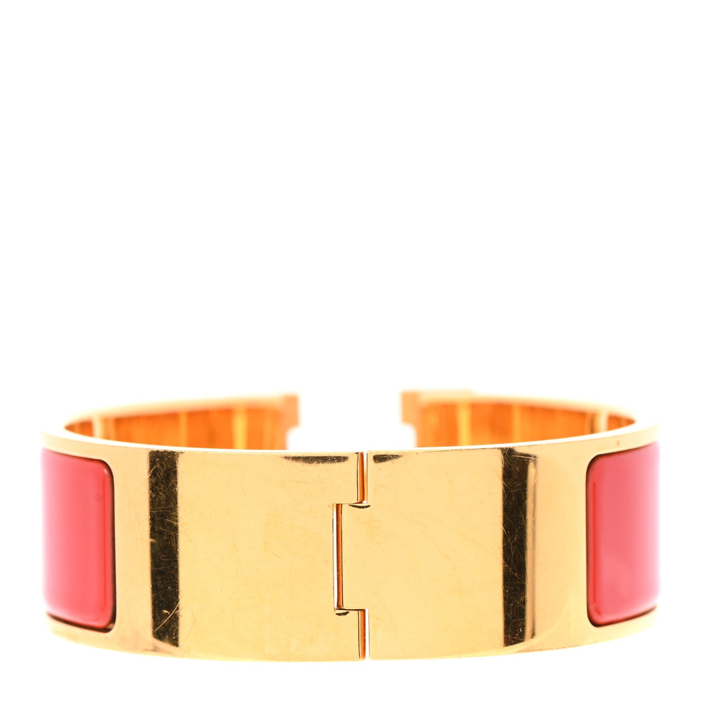 Enamel Wide Clic Clac H Bracelet PM Red