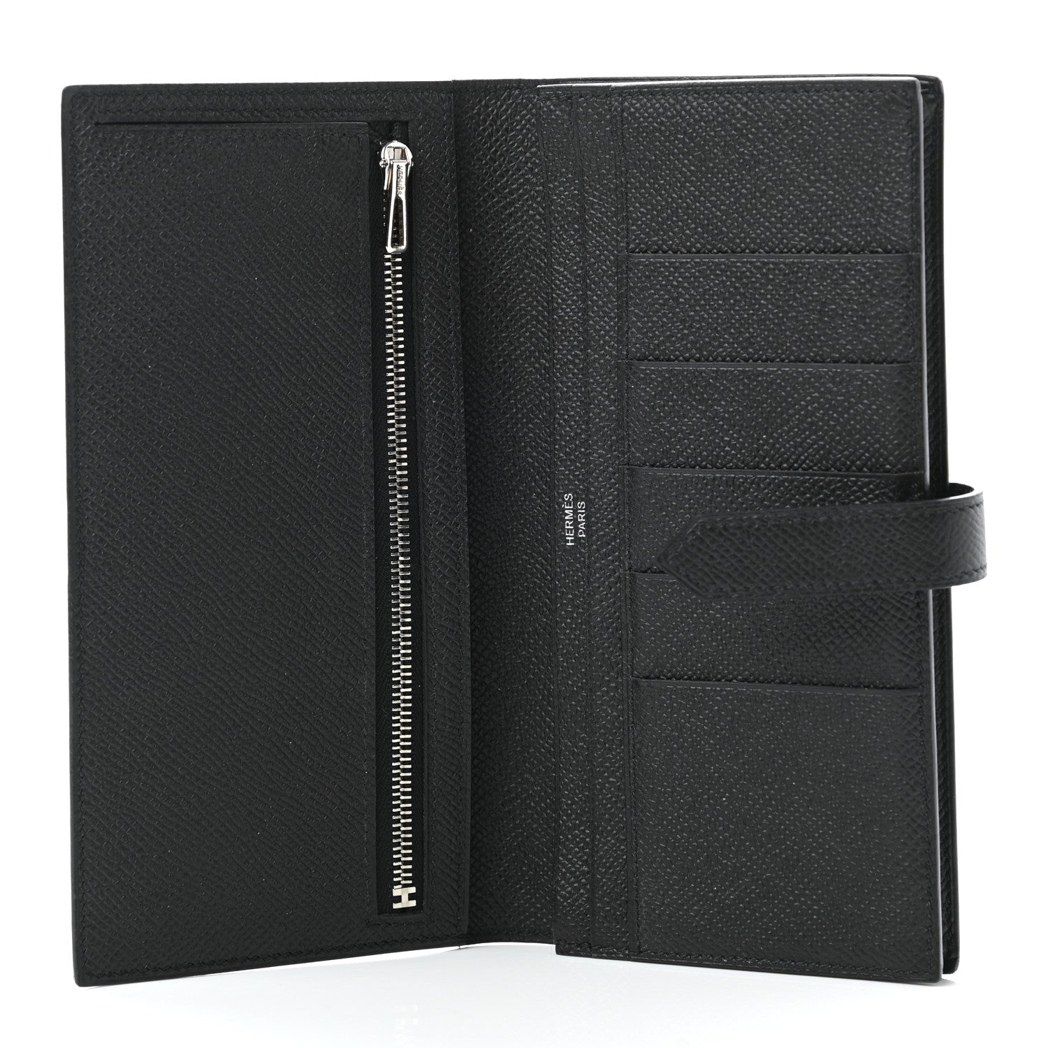 Hermes Epsom Bearn Gusset Wallet Black 5 of 8