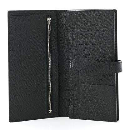 Hermes Epsom Bearn Gusset Wallet Black 5 of 8