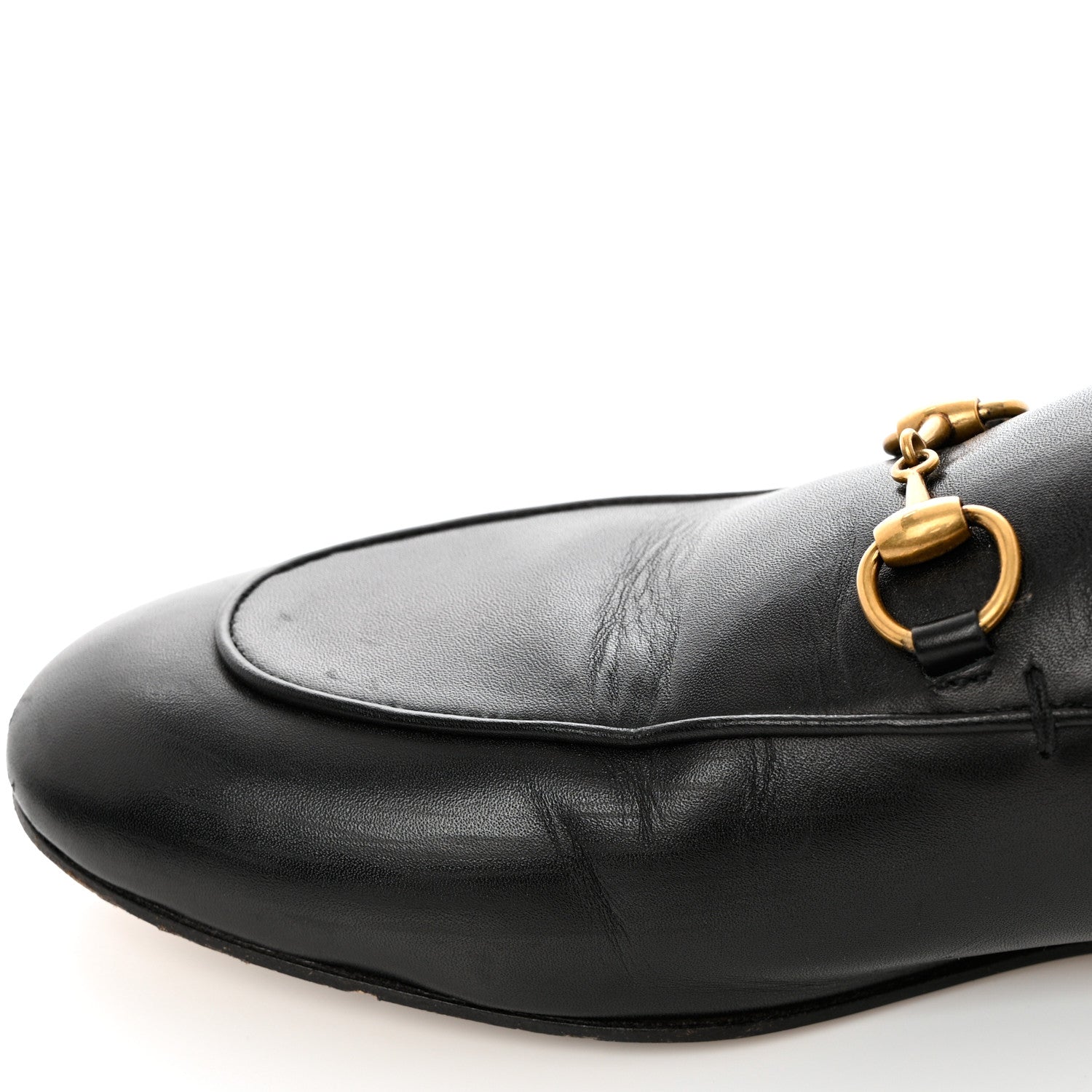 Gucci Calfskin Womens Princetown Slippers 37 Black 10 of 13