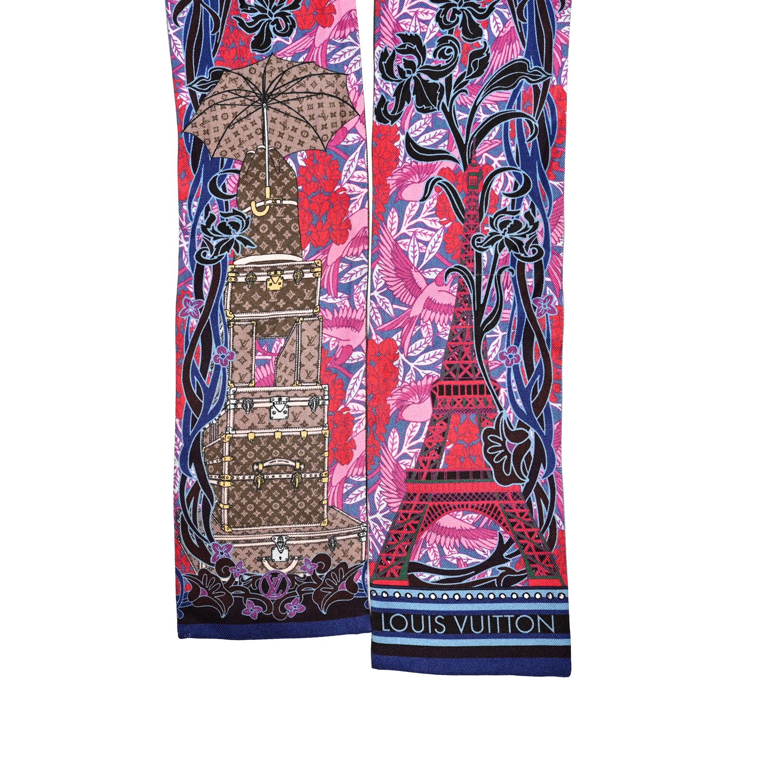 Louis Vuitton Silk Louis A Paris Bandeau Fuchsia 2 of 4