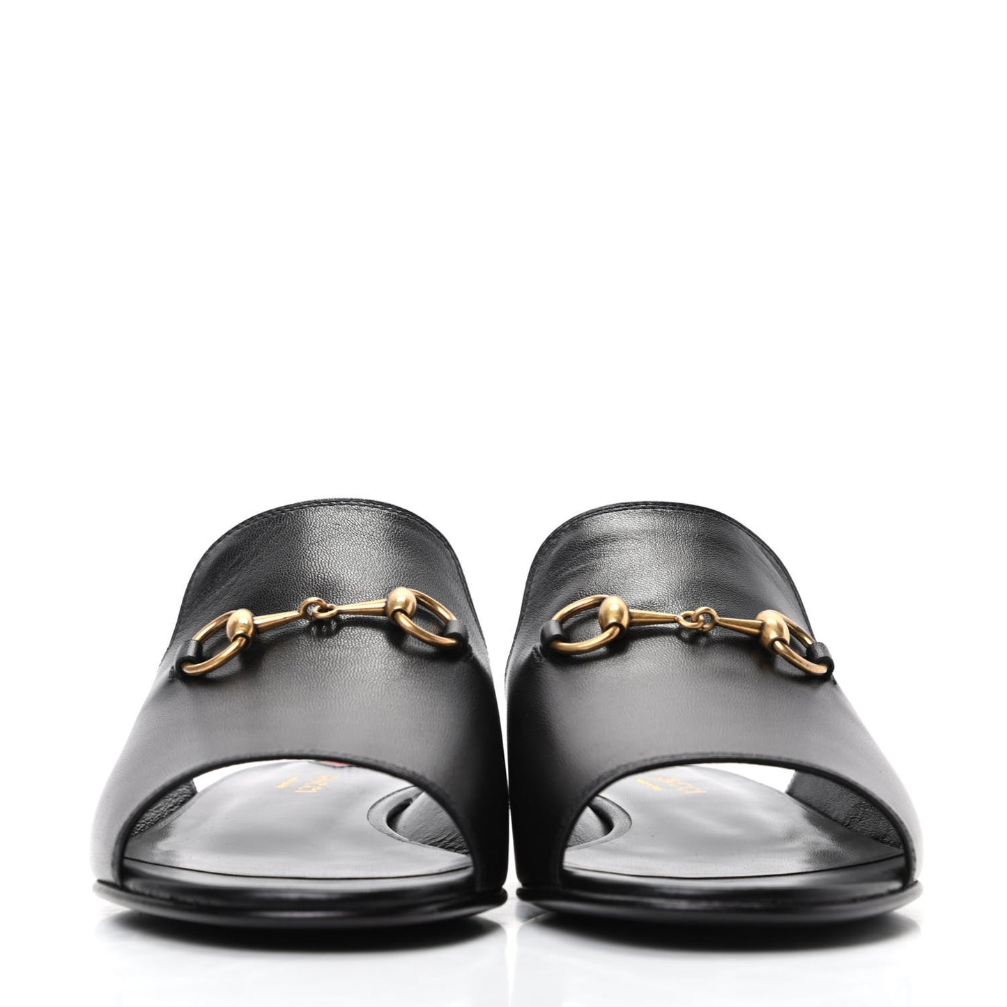 Malaga Kid Horsebit Slide Sandals 36 Black