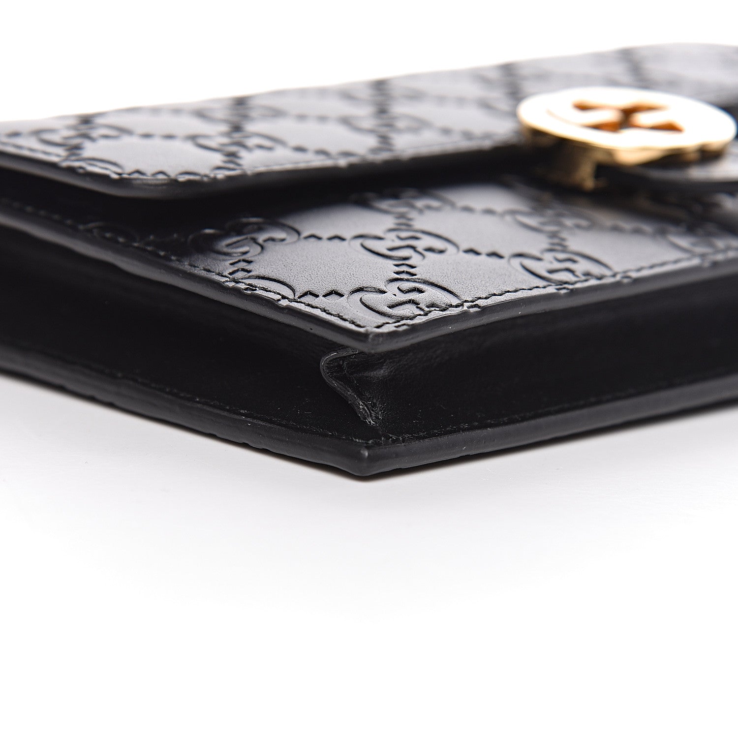 Gucci Guccissima Icon Chain Wallet Black 9 of 10