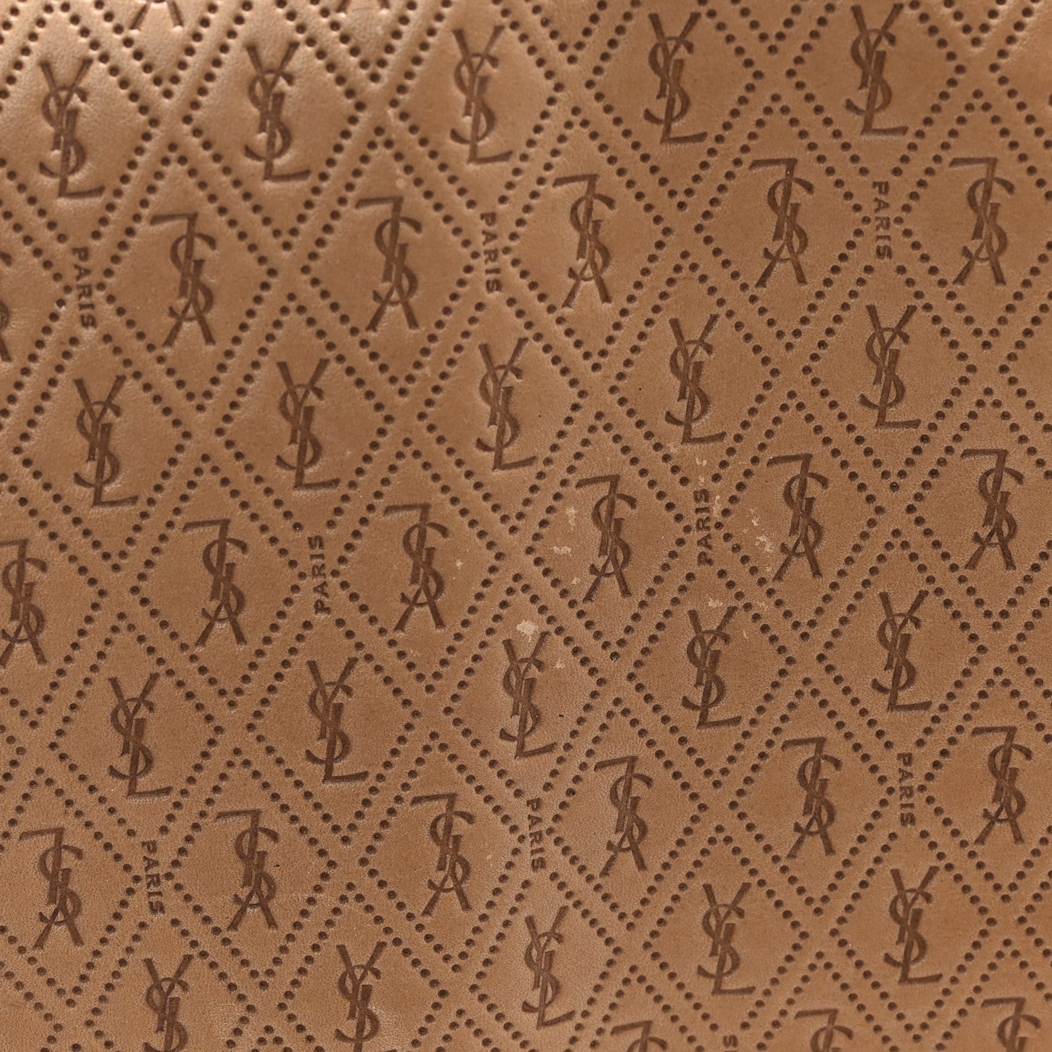 Saint Laurent Calfskin Monogram Deli Paper Bag Vintage Beige 8 of 9