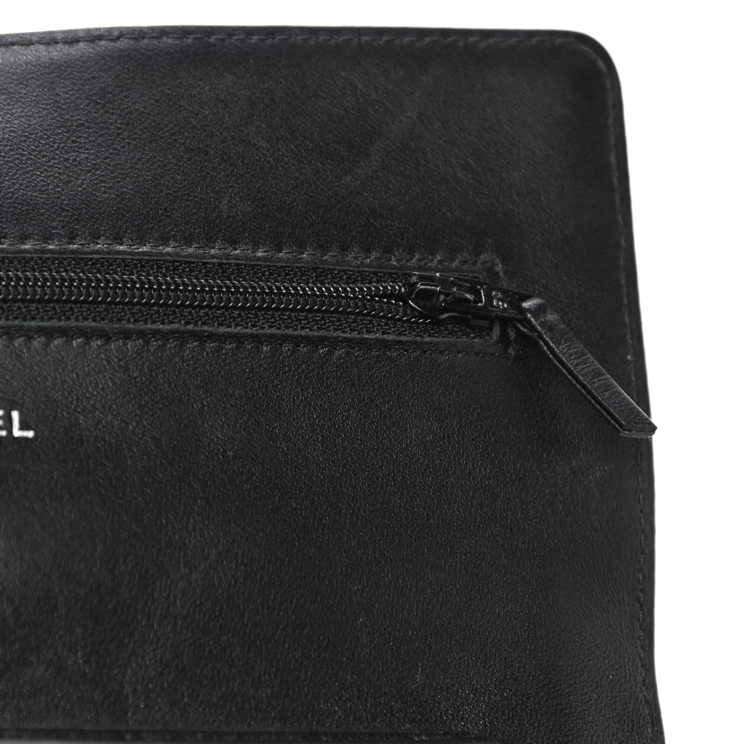 Chanel Lambskin Quilted Wallet On Chain WOC Black 18 of 31