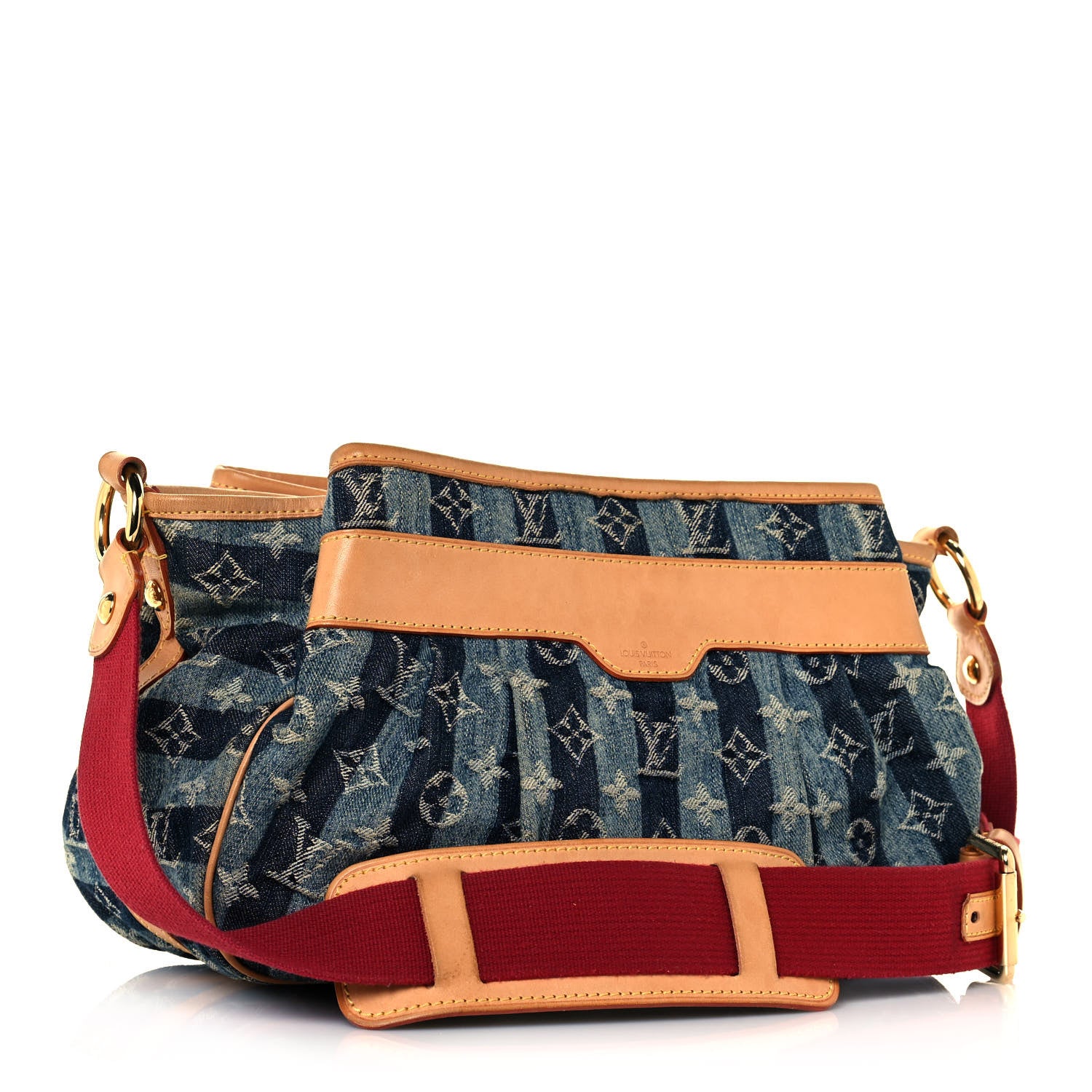 Louis Vuitton Denim Raye Porte Epaule MM 3 of 16