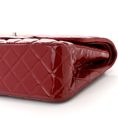 Chanel Patent Calfskin Quilted Jumbo Double Flap Red 9 of 11