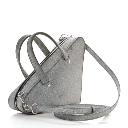 Balenciaga Glitter XS Triangle Duffle Argent Black 2 of 9