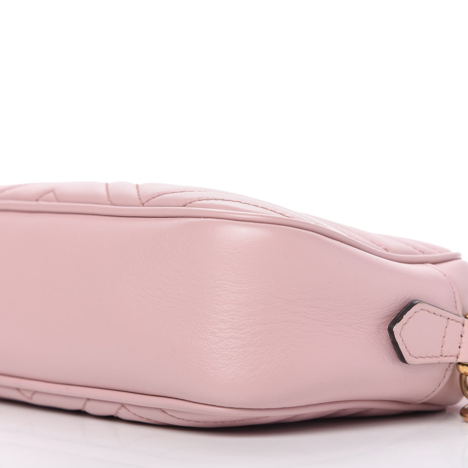 Gucci Calfskin Matelasse Small GG Marmont Chain Shoulder Bag Perfect Pink 7 of 12