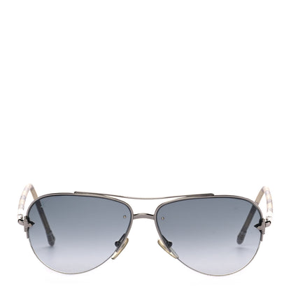 Louis Vuitton Damier Azur Petite Viola Pilote Aviator Sunglasses Z0570U 2 of 10