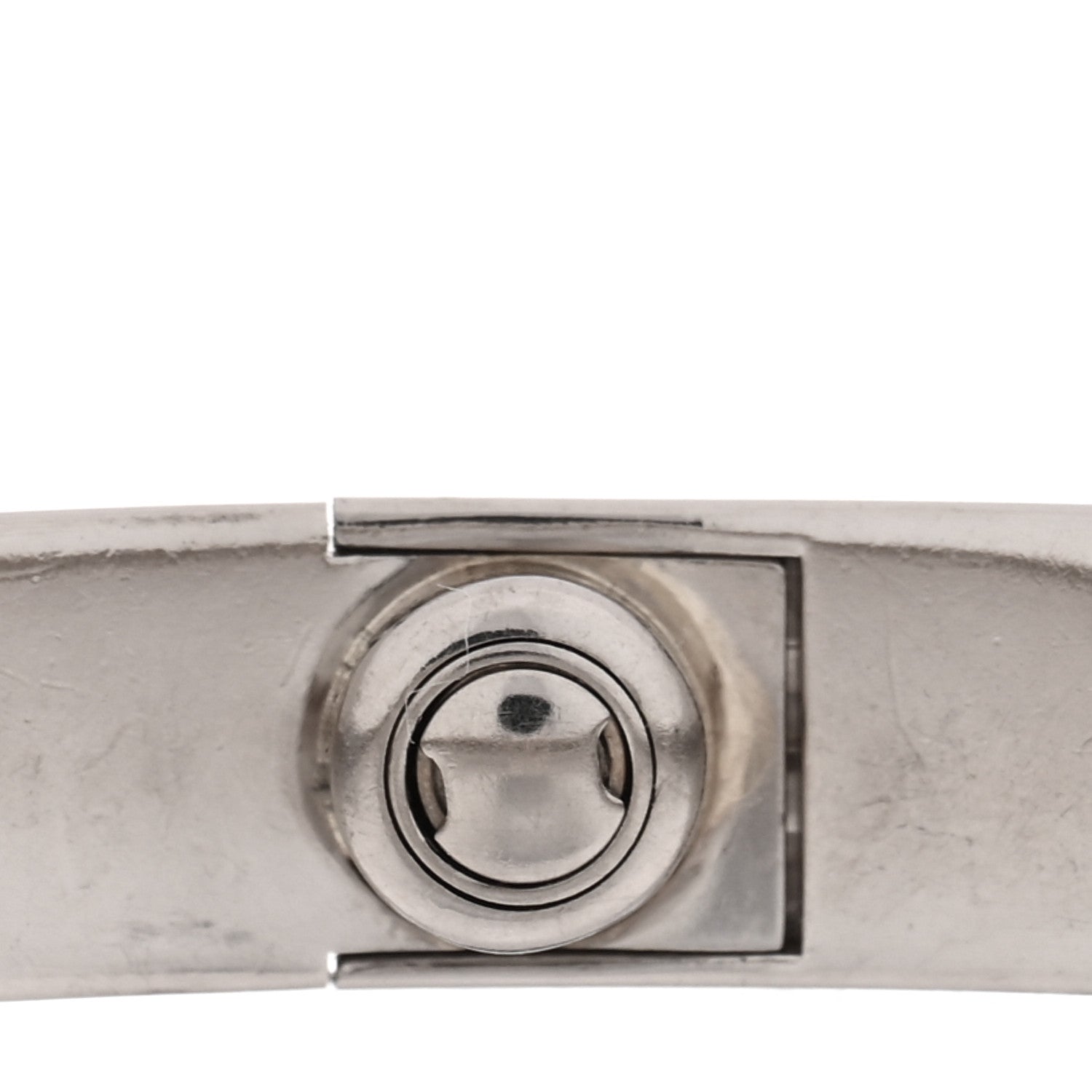 Cartier 18K White Gold LOVE Bracelet 18 7 of 8