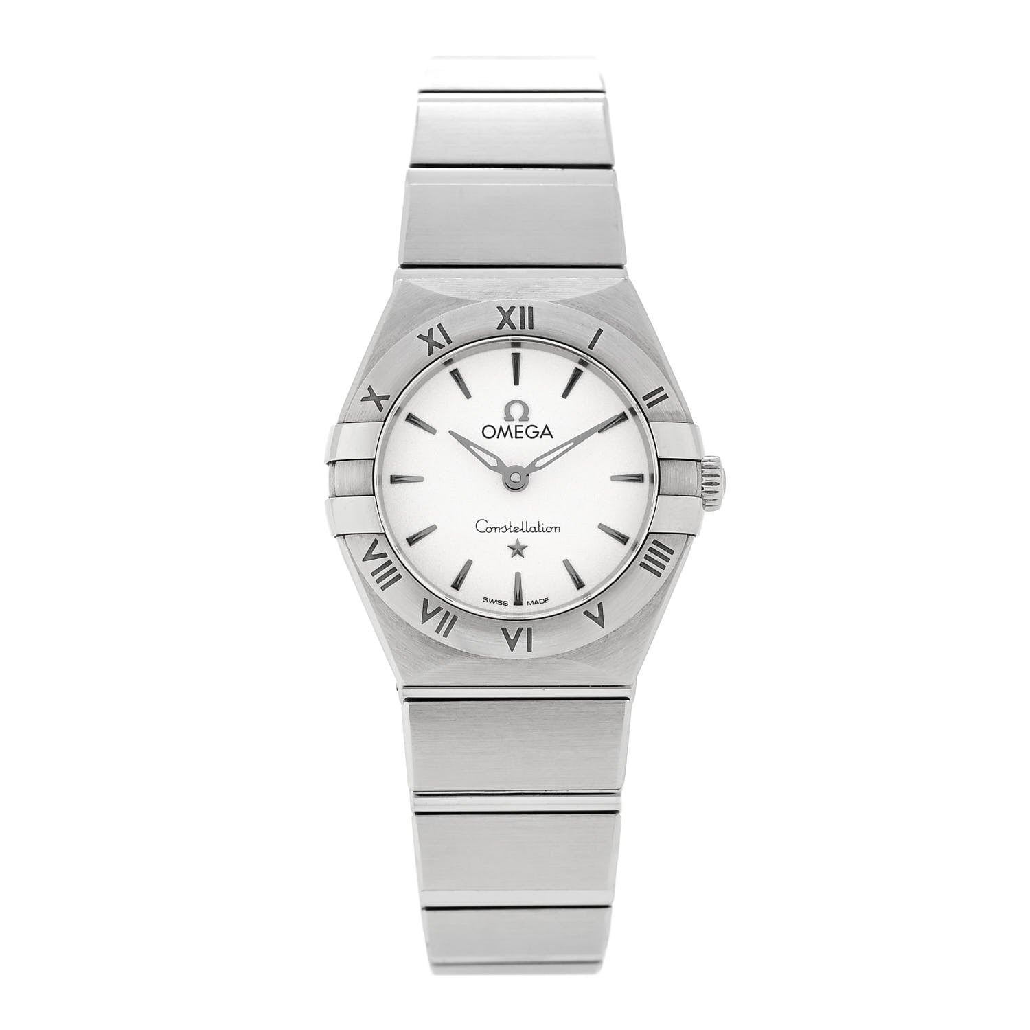 Omega Stainless Steel 25mm Constellation Quartz Watch Silver 131.10.25.60.02.001 1 of 5