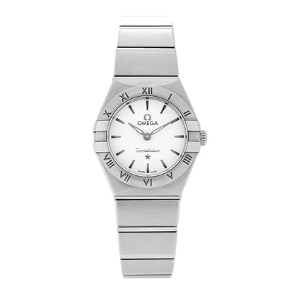 Omega Stainless Steel 25mm Constellation Quartz Watch Silver 131.10.25.60.02.001 1 of 5