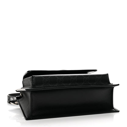 Gucci GG Supreme Monogram Canvas Interlocking G Belt Bag Black 4 of 12