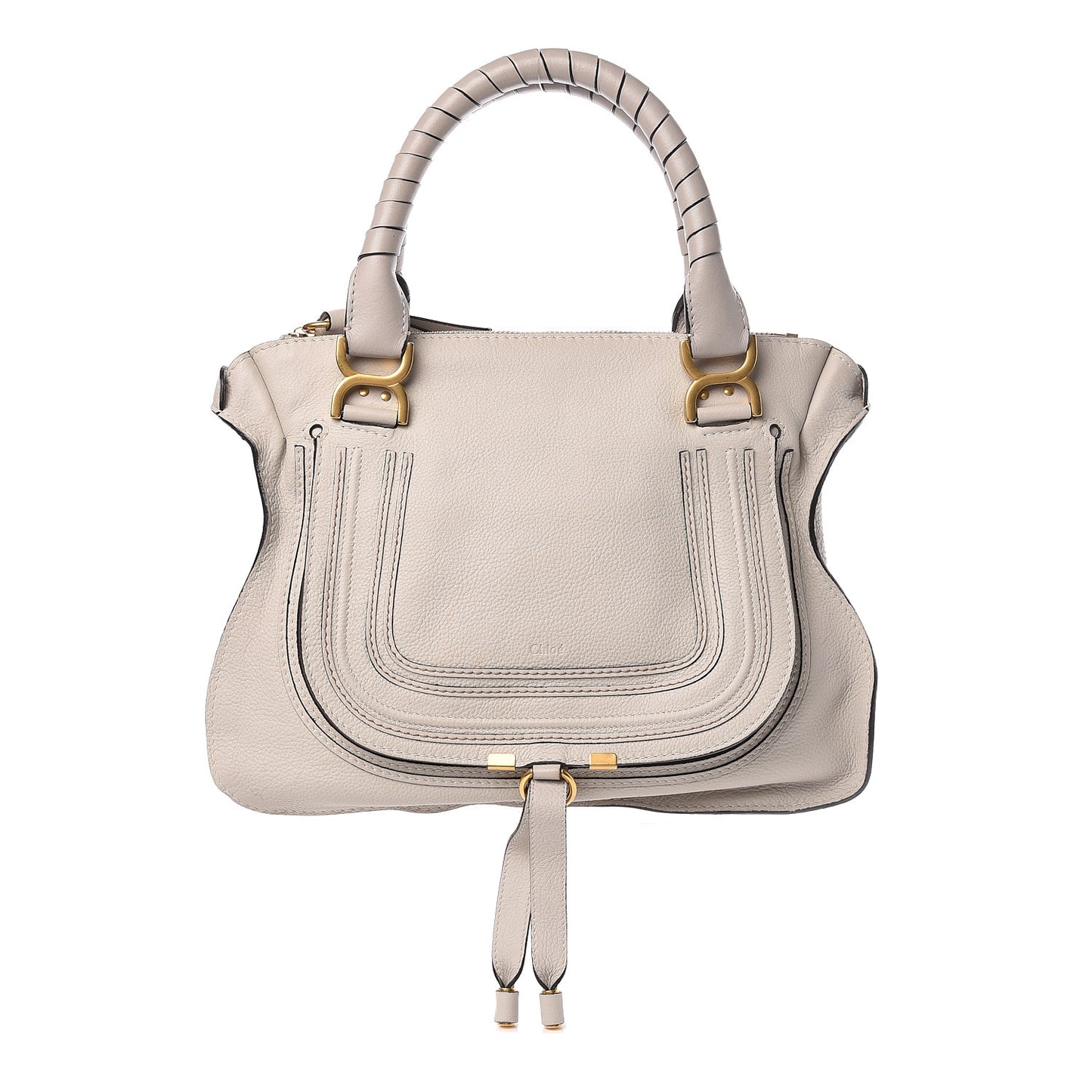 Calfskin Medium Marcie Satchel Dove