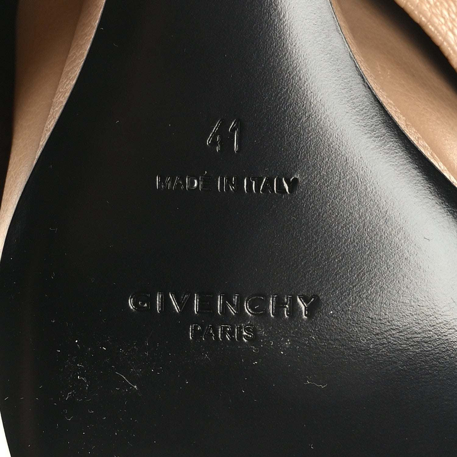 Givenchy Calfskin Shark Lock Pant Boots 41 Beige 7 of 7