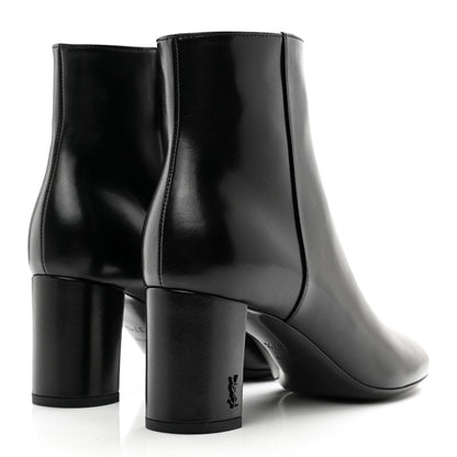 Saint Laurent Nappa Vendome Loulou Ankle Zip Boot 37.5 Black 5 of 9