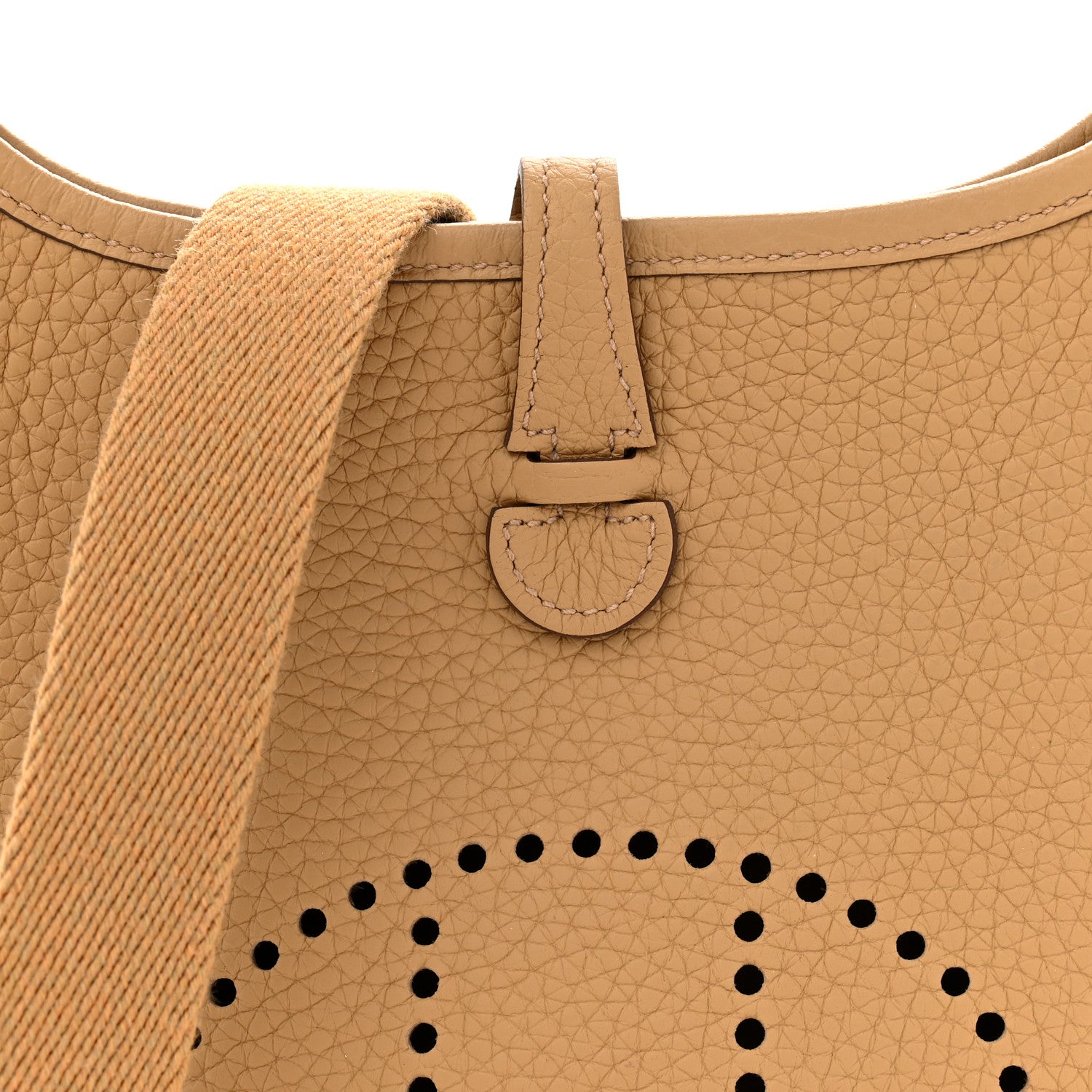 Hermes Taurillon Clemence Evelyne TPM Biscuit 8 of 12