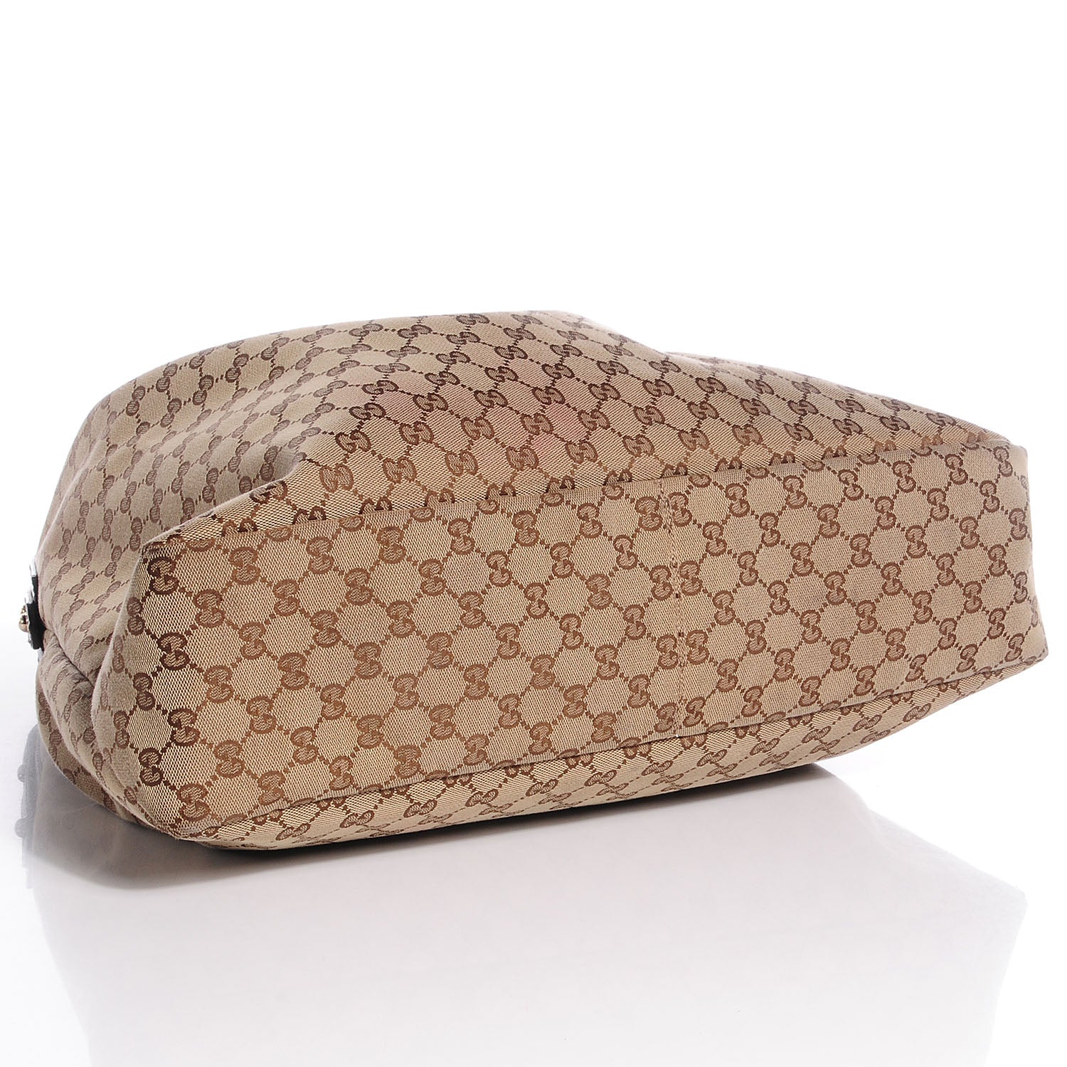Gucci Monogram Large Horsebit Chain Hobo Brown 4 of 7