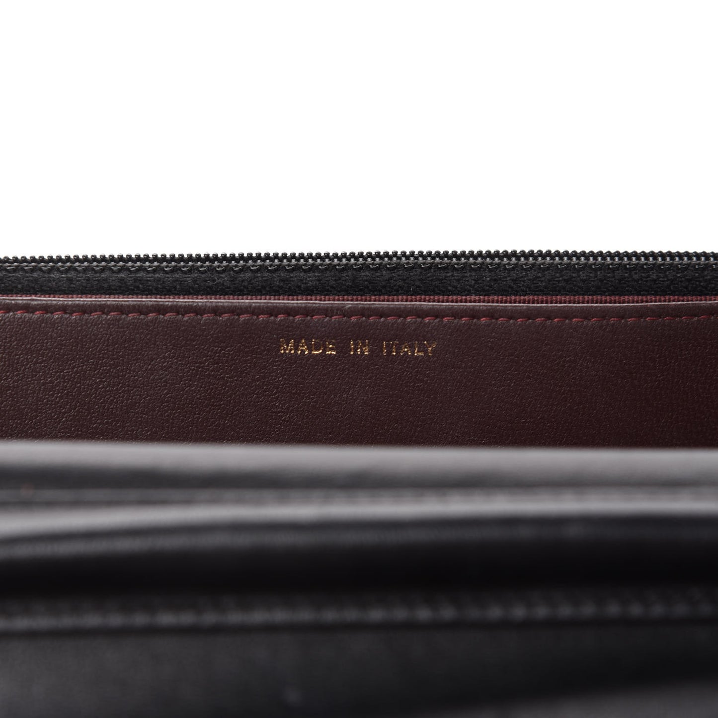 Lambskin Quilted Wallet On Chain WOC Black