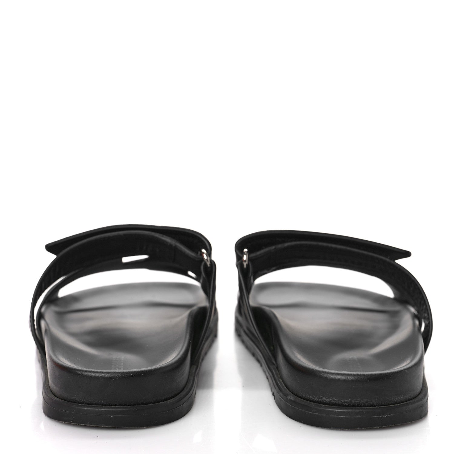 Hermes Calfskin Womens Chypre Sandals 38 Black 5 of 10