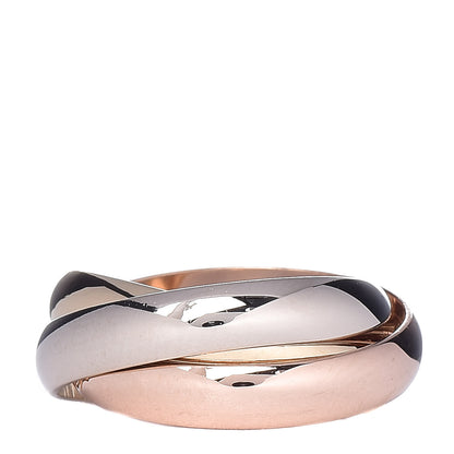 Cartier 18K Pink Yellow White Gold Classic Les Must De Trinity Ring 48 4.5 3 of 5