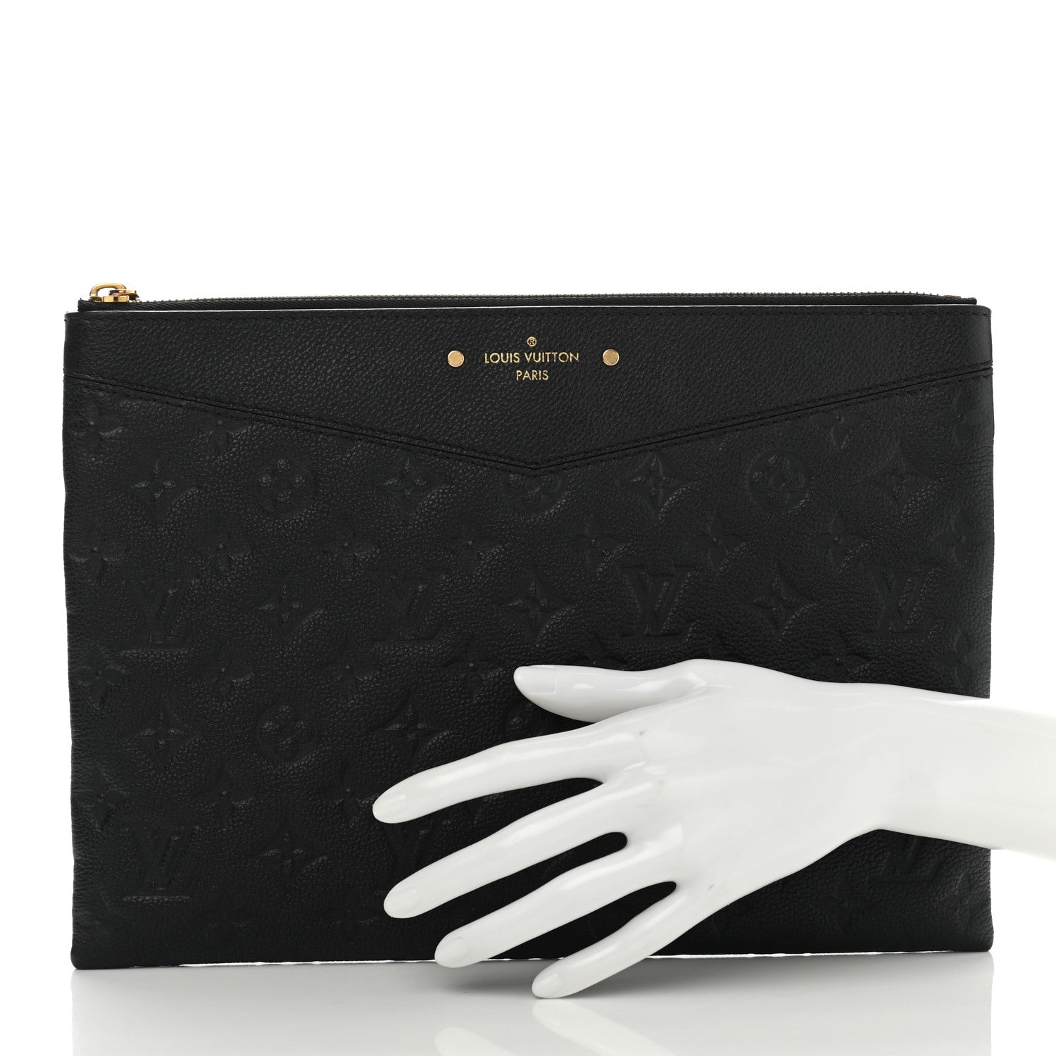 Louis Vuitton Empreinte Daily Pouch Black 2 of 11