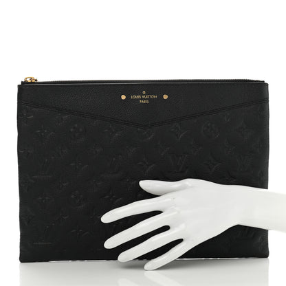 Louis Vuitton Empreinte Daily Pouch Black 2 of 11