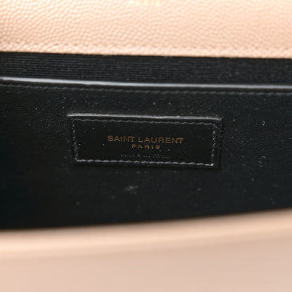Saint Laurent Grain De Poudre Medium Monogram Kate Satchel Dark Beige 7 of 13