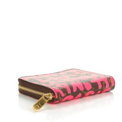 Louis Vuitton Monogram Graffiti Zippy Coin Purse Fuchsia 4 of 7