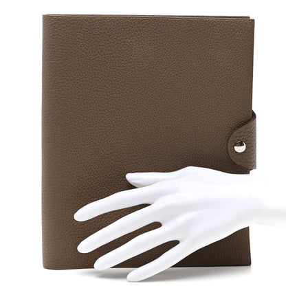 Hermes Togo Ulysse MM Notebook Cover Etoupe 2 of 7