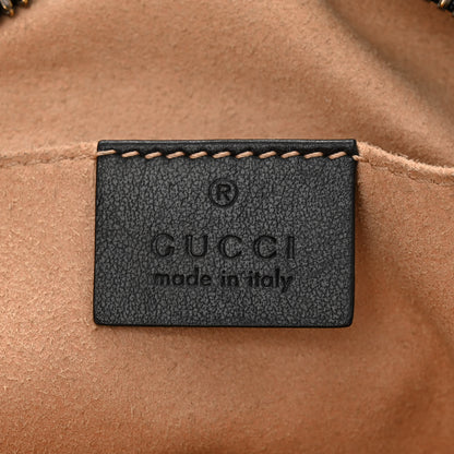 Gucci Calfskin Matelasse Small GG Marmont Chain Shoulder Bag Black 6 of 12