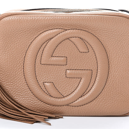 Gucci Pebbled Calfskin Small Soho Disco Bag Camelia 7 of 17