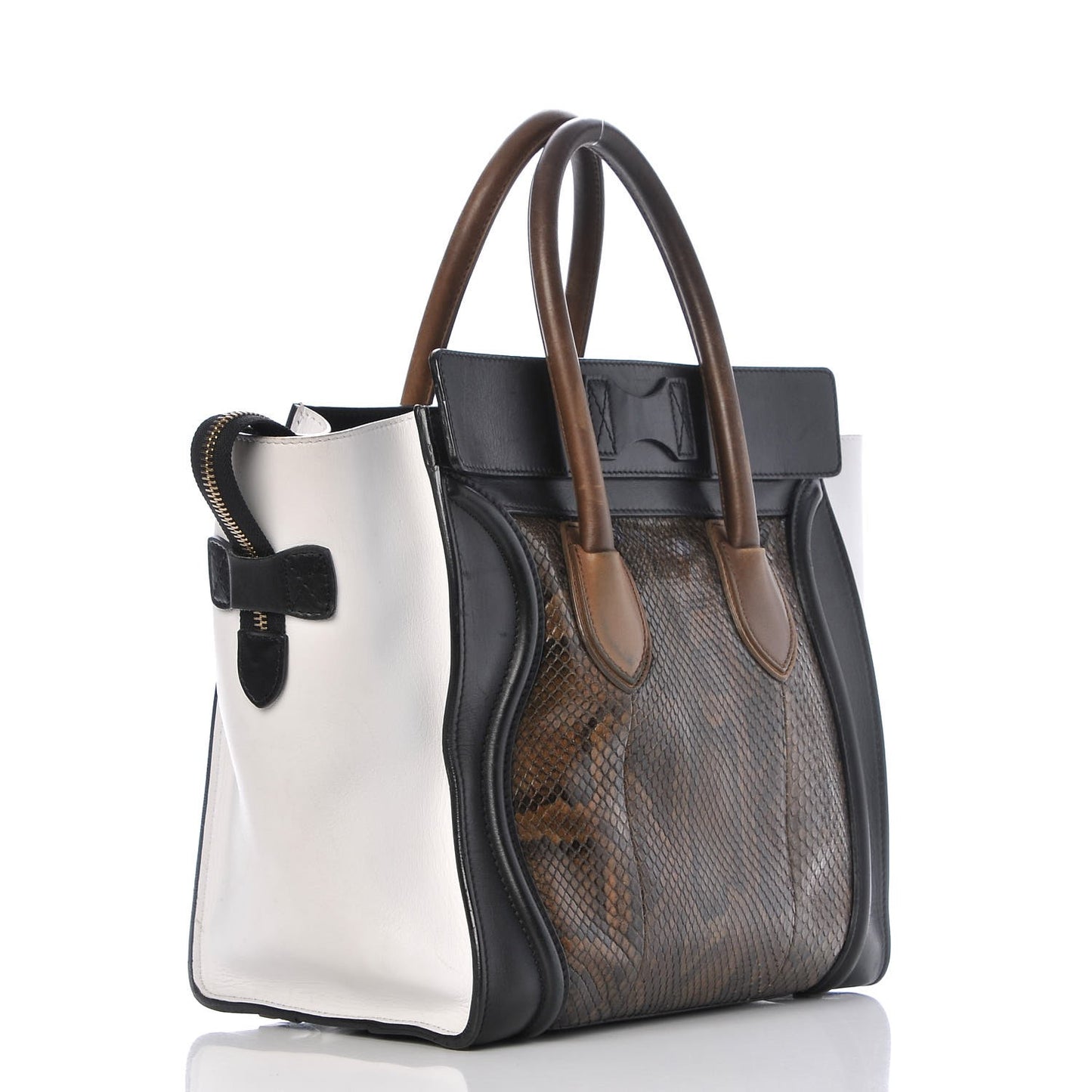 Python Calfskin Mini Luggage Multicolor