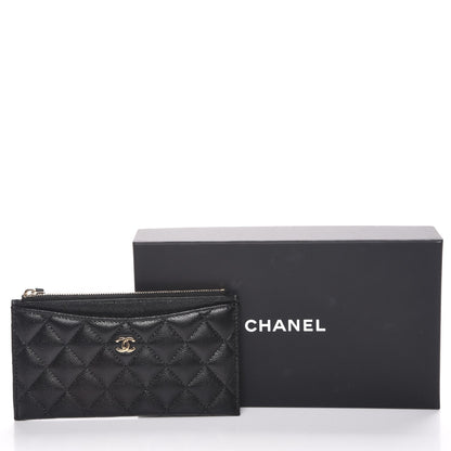 Chanel Caviar Quilted Classic Zip Pouch Black 8 of 8