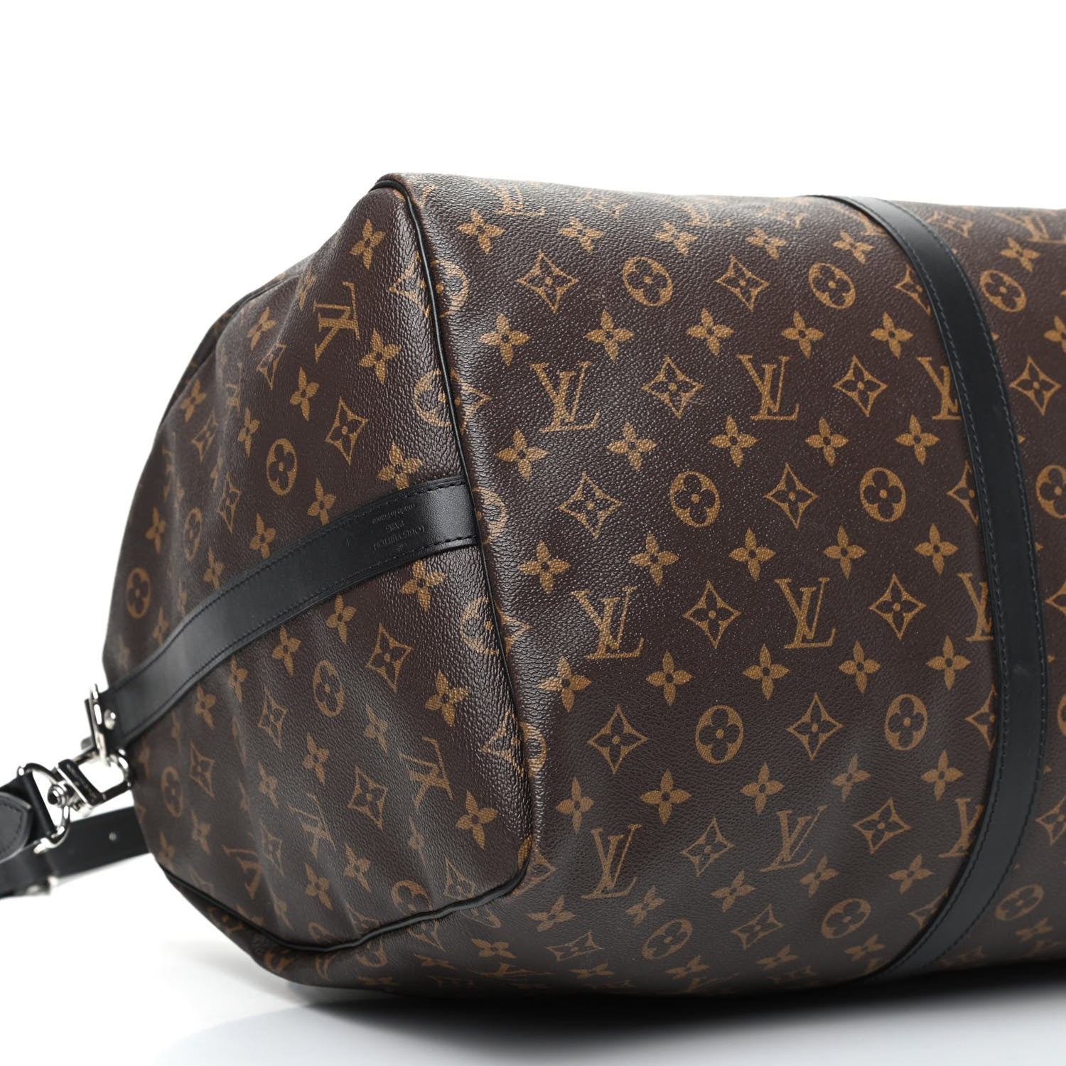 Louis Vuitton Monogram Macassar Keepall Bandouliere 55 5 of 9