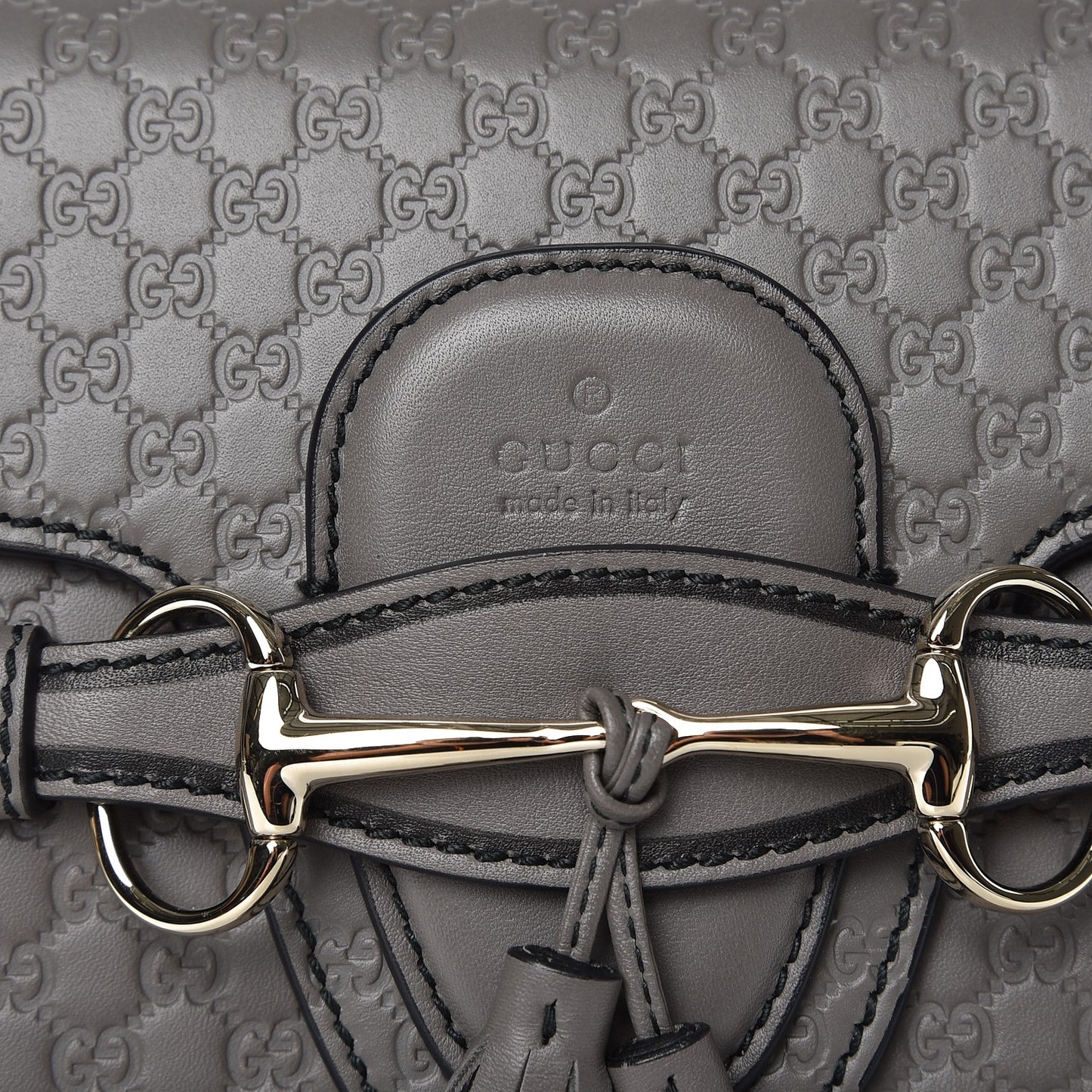 Soft Microguccissima Medium Emily Chain Shoulder Bag Loess