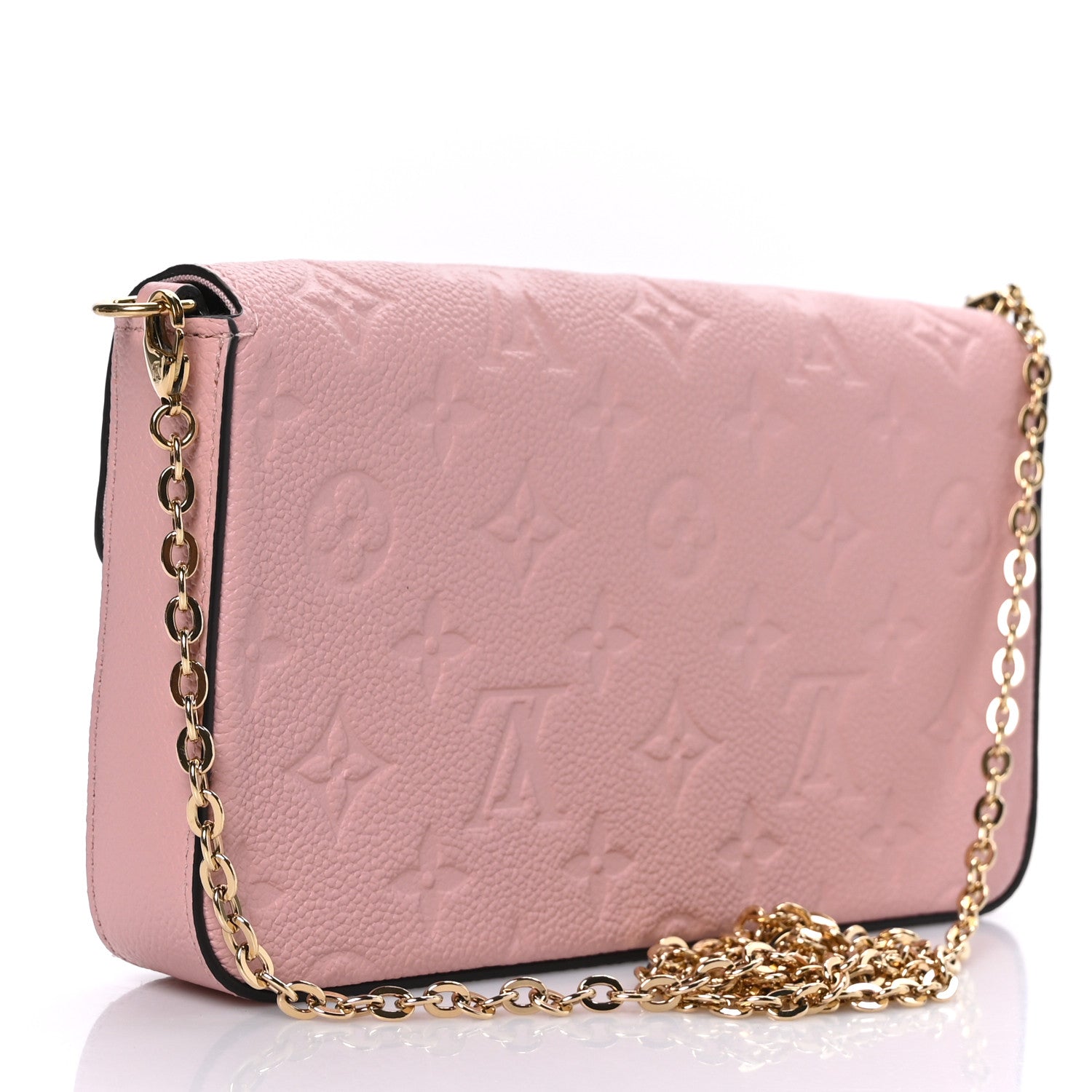 Louis Vuitton Empreinte Pochette Felicie Chain Wallet Rose Poudre 4 of 9