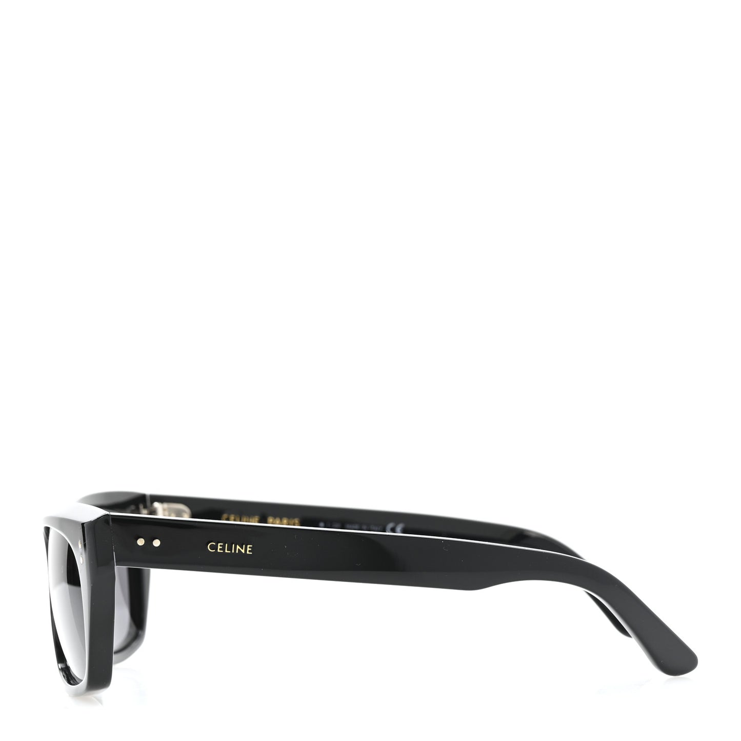 Acetate Polarized Rectangular Sunglasses CL40060I Black