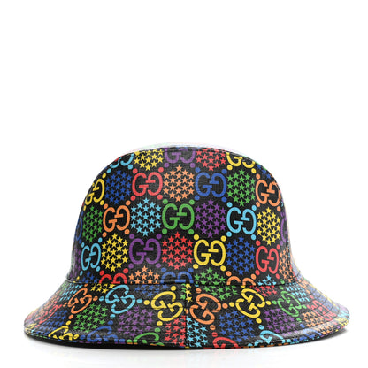 Gucci GG Supreme Monogram Psychedelic Fedora Hat S Multicolor 4 of 9