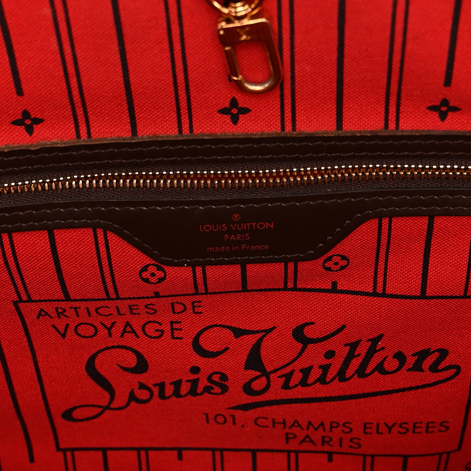 Louis Vuitton Damier Ebene Neverfull MM 6 of 12