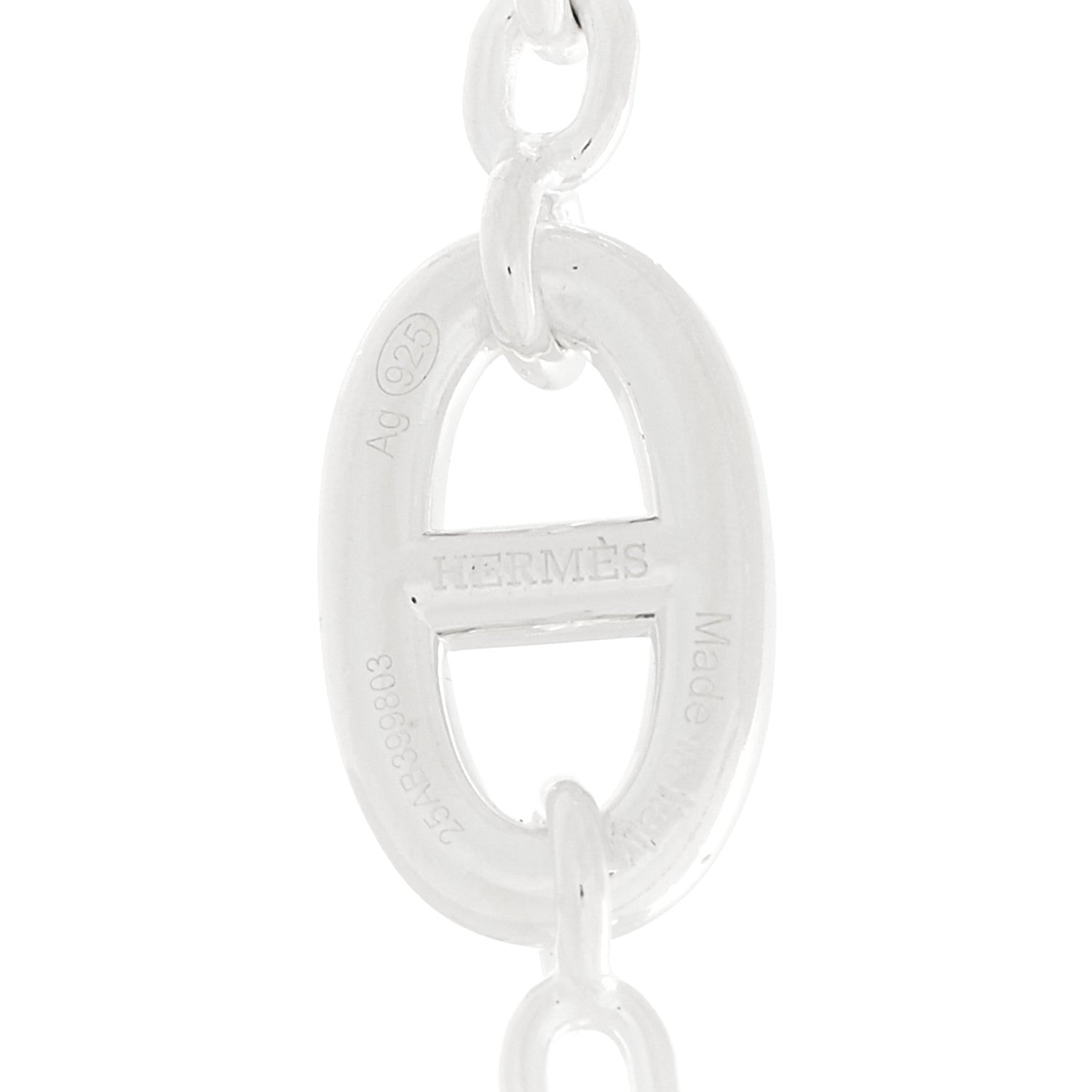 Hermes Sterling Silver Farandole Necklace 160 5 of 6