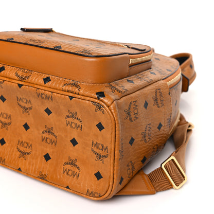 MCM Visetos Small Stark Backpack Cognac 10 of 10