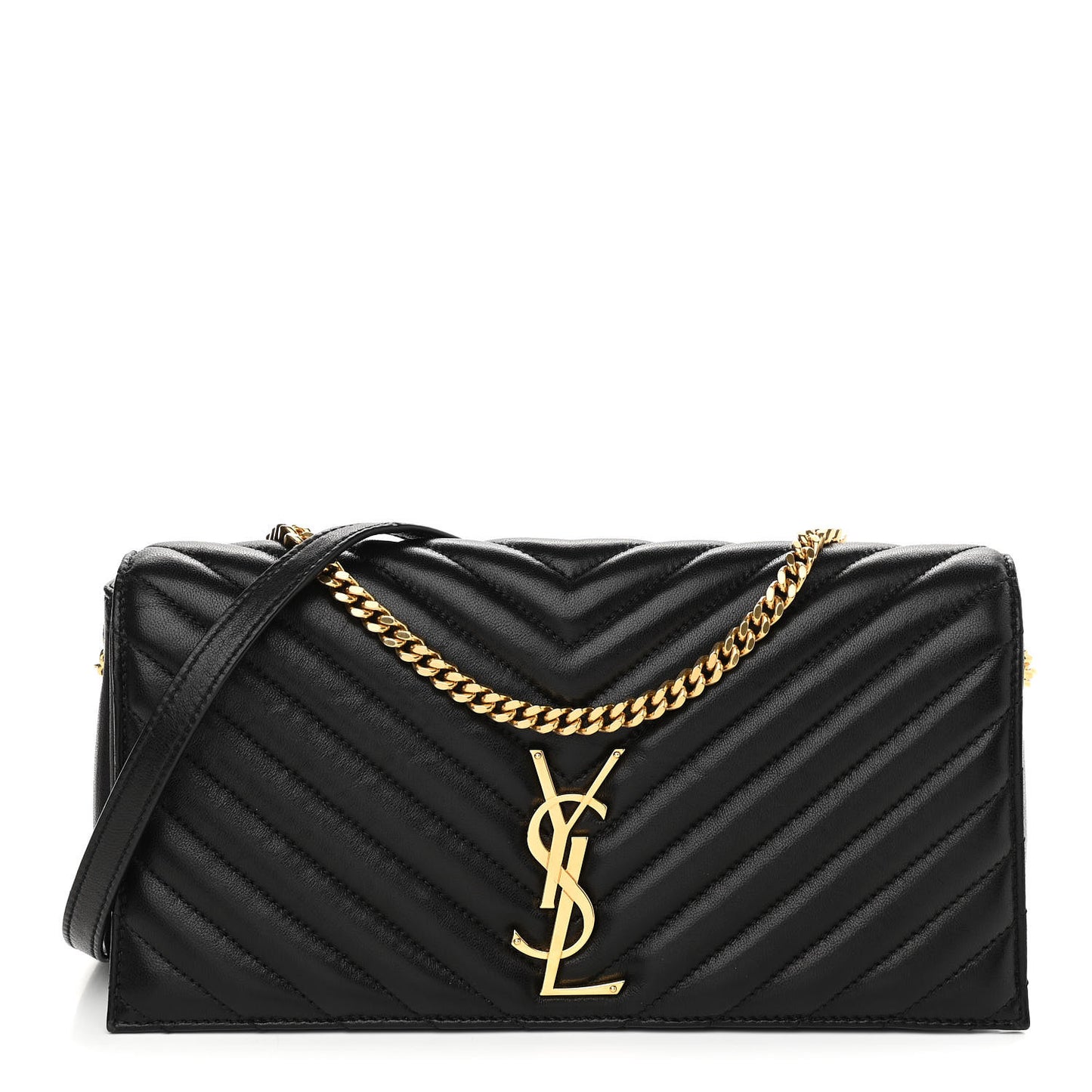 Lambskin Matelasse Monogram Kate 99 Black