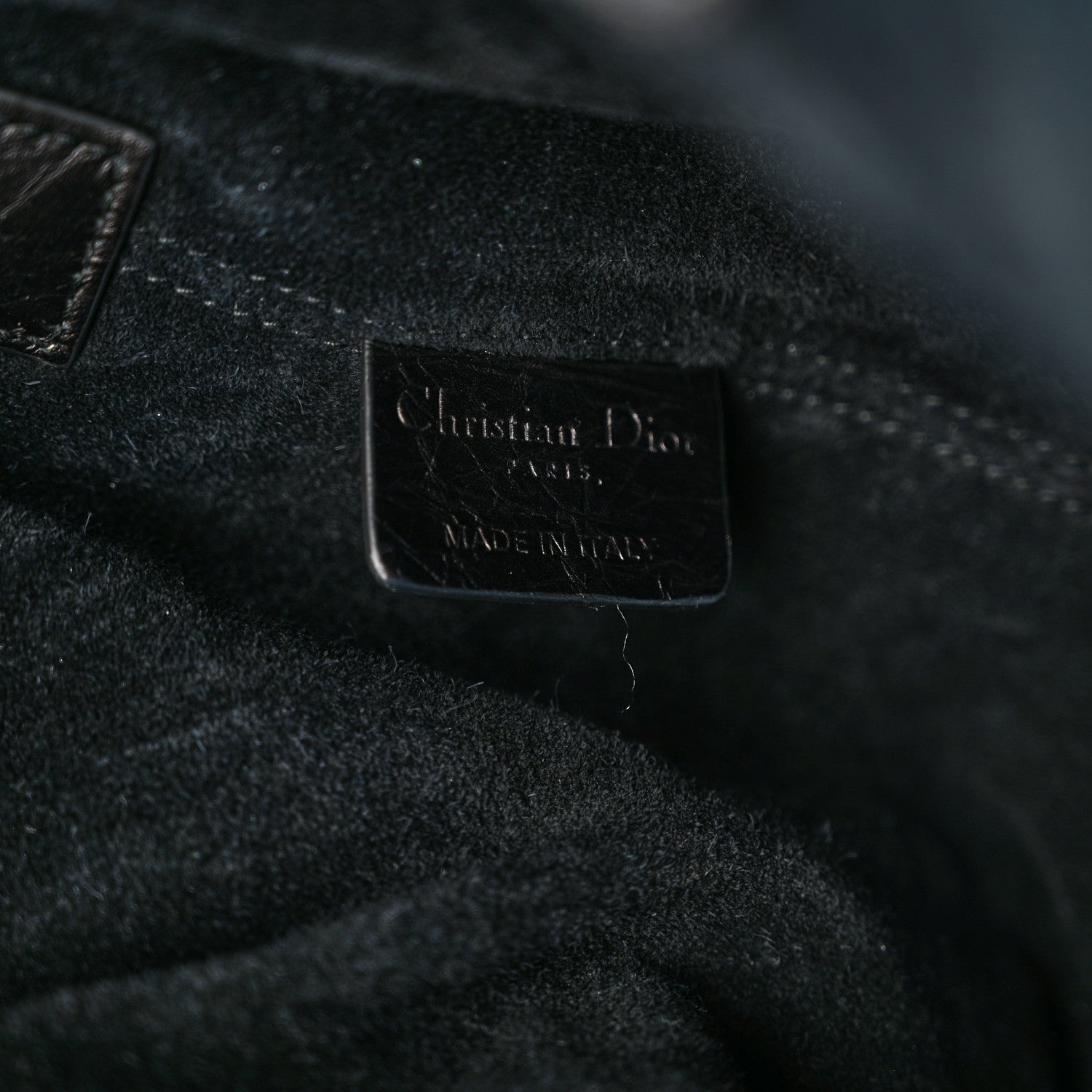 Christian Dior Crinkled Calfskin Macrocannage Small Toujours Black 8 of 13
