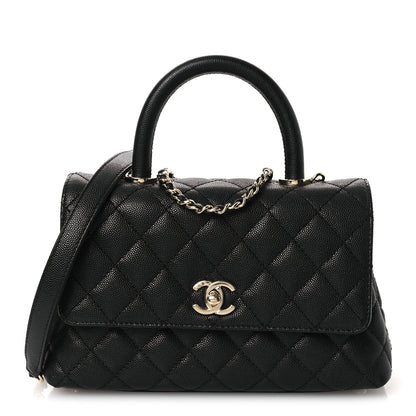 Chanel Caviar Quilted Mini Coco Handle Flap Black 1 of 14