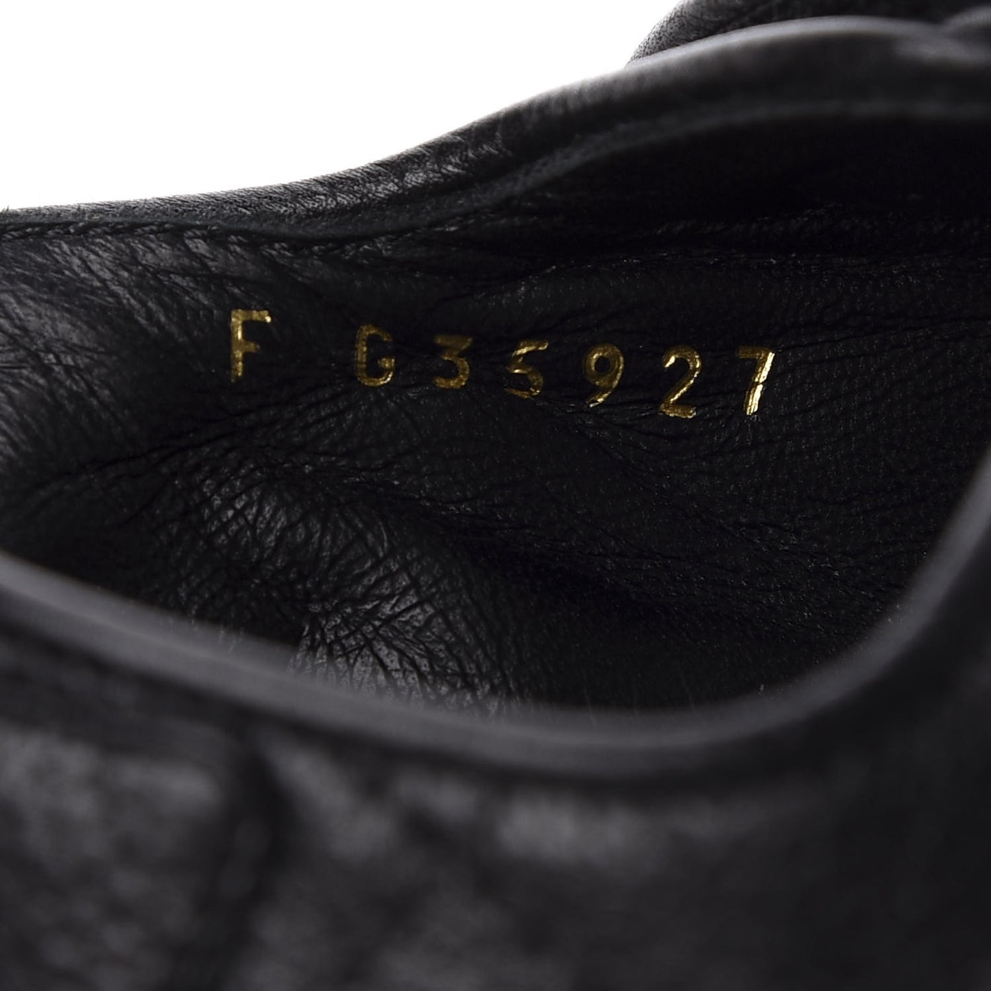 Grained Calfskin Velcro Dad Sandals 37.5 Black